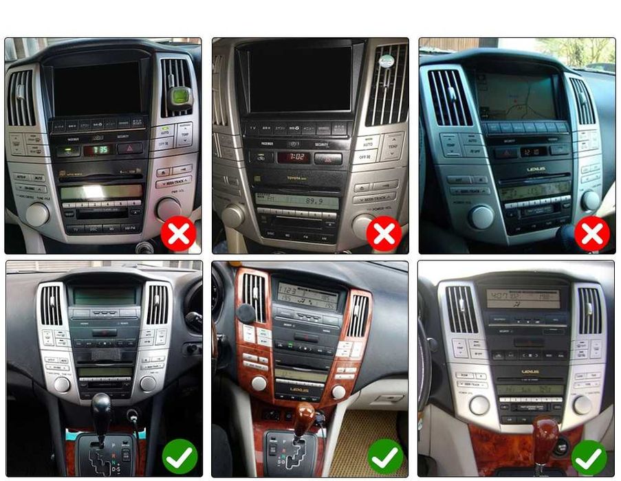 Navigatie Lexus RX300 RX330 RX350 RX400 din 2003 - 2009 Android Nou