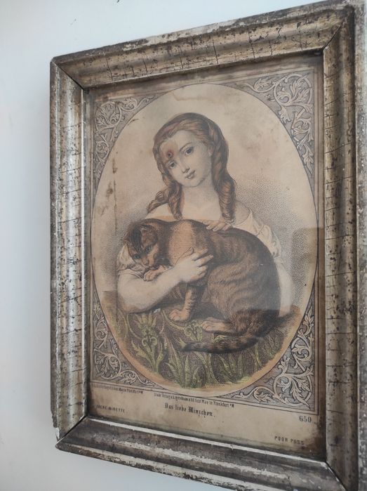 Стара картина Poor Puss