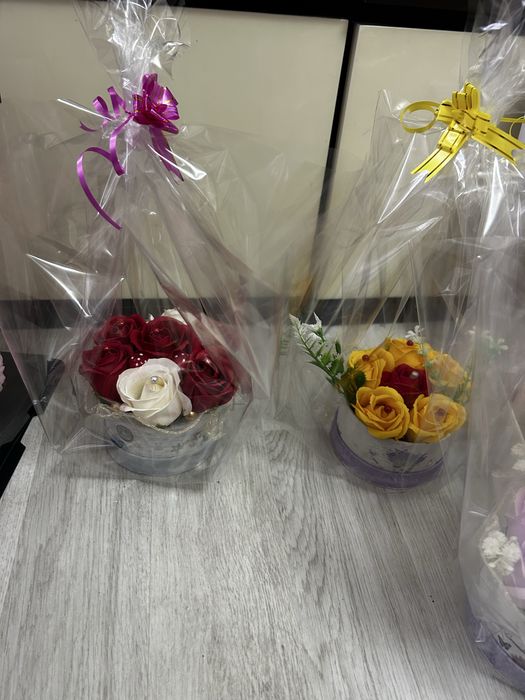 Mini aranjament trandafiri sapun