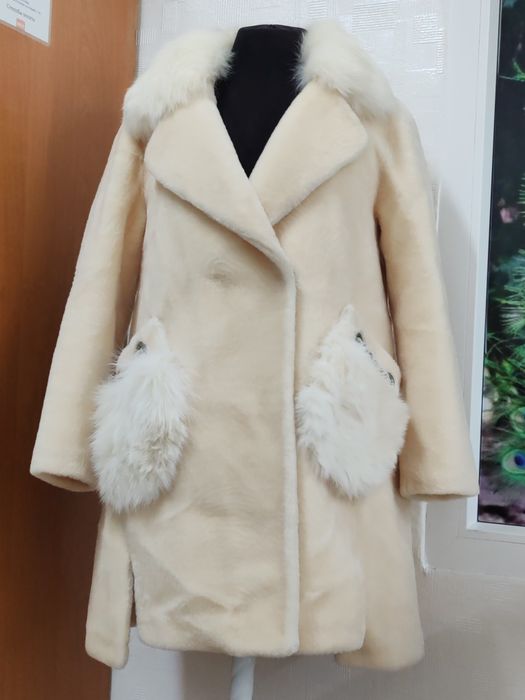 Шуба под стриженый мутон.