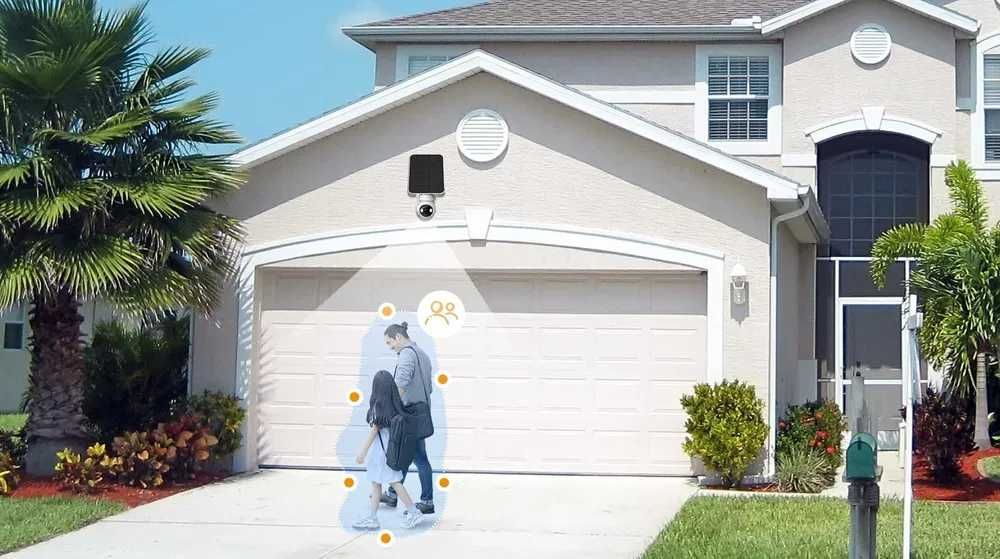 Безжична въртяща WIFI камера със соларен панел и батерия IMOU