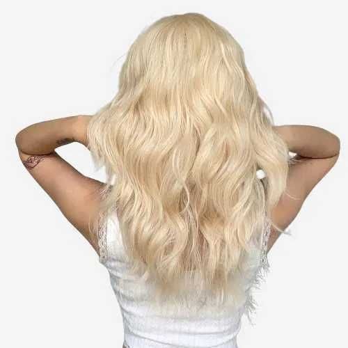 Руса чуплива перука 50 см с бретон