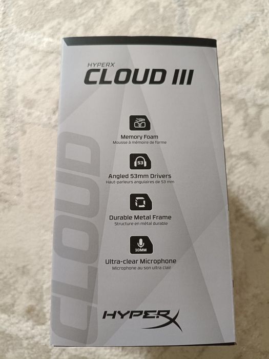 Продам проводные наушники HyperX Cloud 3 белые