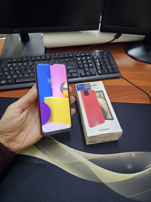 Samsung A12 32gb[2023]ideal iwlawi zur aybi yuq tozza telefon yangiday