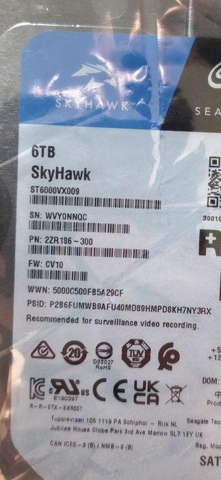 HDD 6TB Seagate skyhawk
