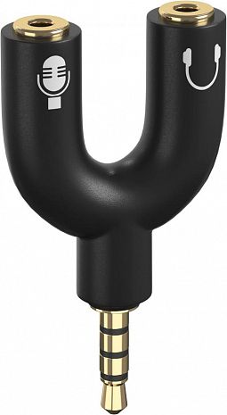 продам новый переходник 1хMini jack выход папа / 2хMini jack вход мама