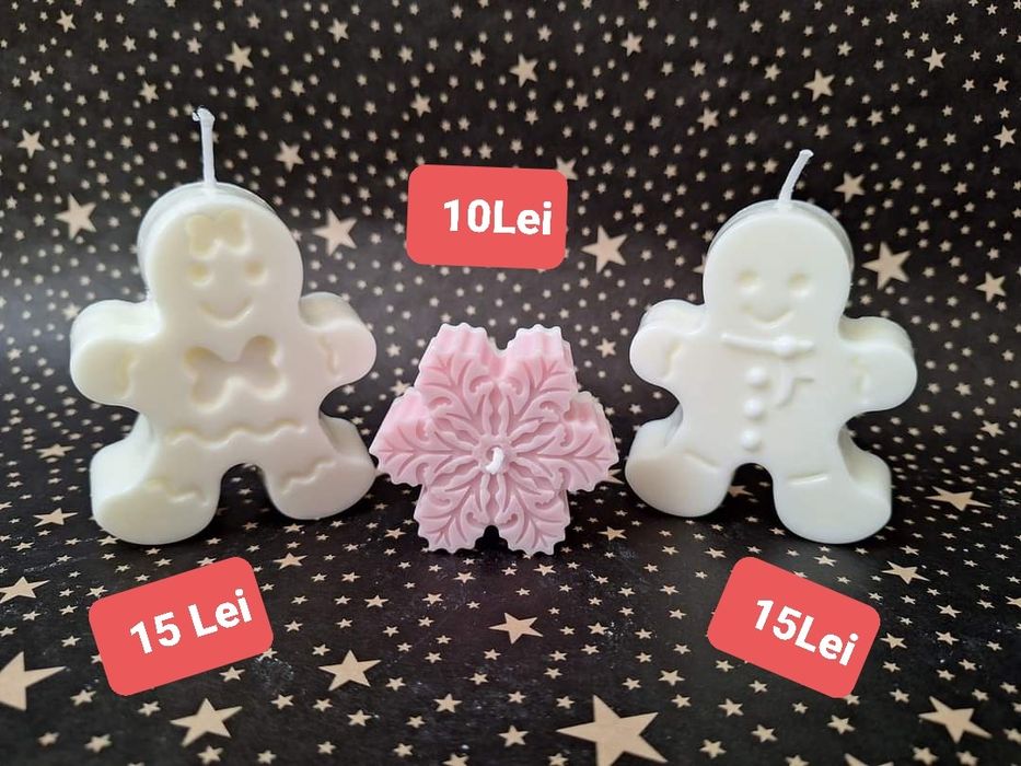 Lumânări handmade din ceara de soia.