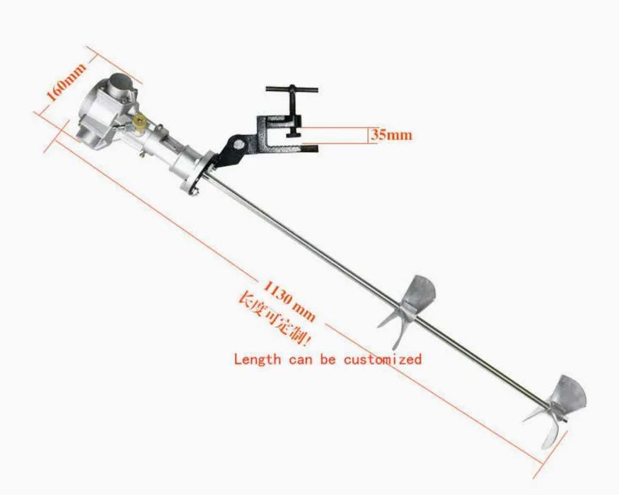 50 галлонли пневматик ппу аралаштиргич / ппу мишалка