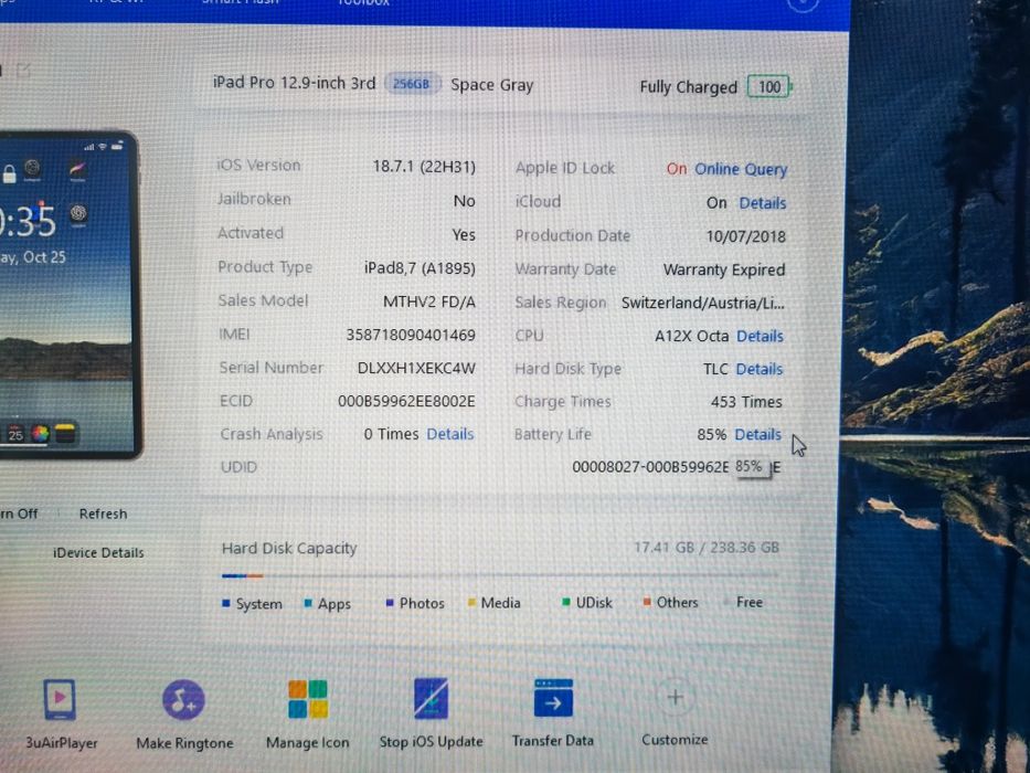 Vând Ipad Pro 12.9, 256gb Wi-Fi+Celular