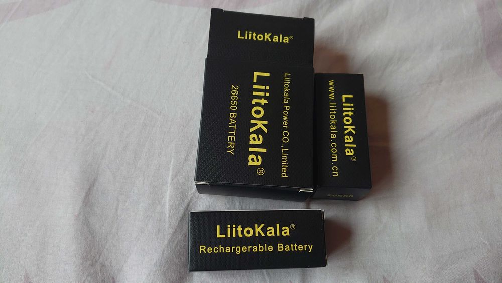 Батерии 2бр 26650 liitokala черния вариант 5000mAh