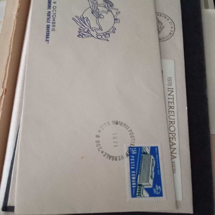Timbre Romania +Colite+plicuri prima zi
