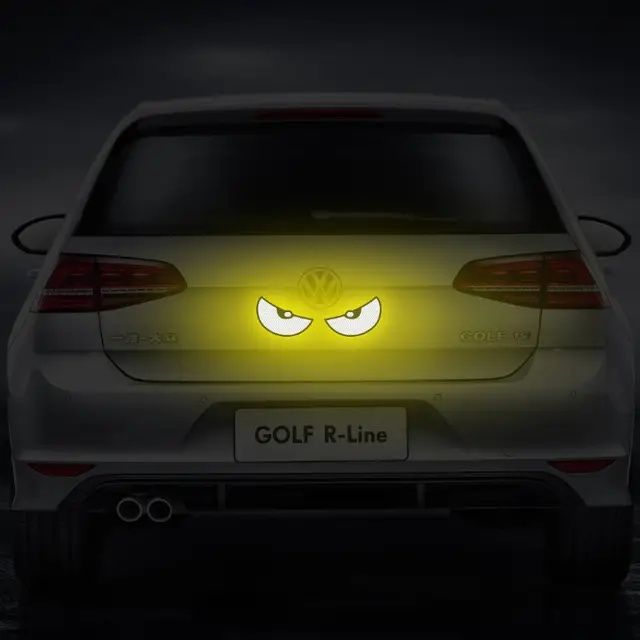 НОВО!!Дяволски очи светлоотразителни стикери