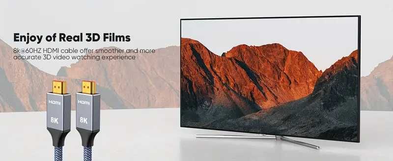 HDTV 2.1b-OPTIC 8К/60Hz за 5м. и 10м. Кабел JUSTLINK* HDMI 2.1b 48Gbps