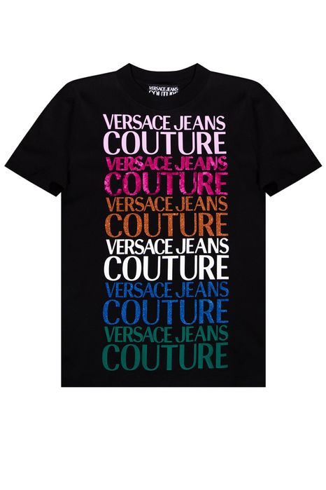 Versace jeans couture нова тениска с надпис