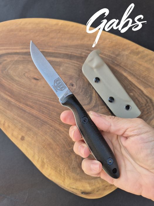 Фиксиран нож ESEE  ROWEN,фултанг DC53 с  тактическа кания Kydex