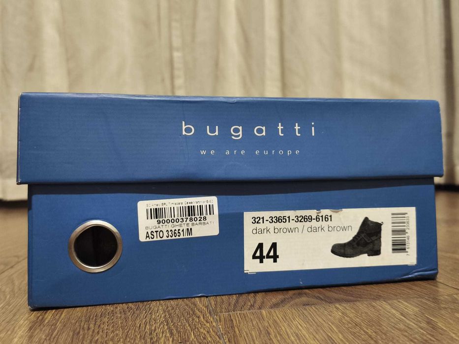 Ghete Bugatti maro cogniac 44