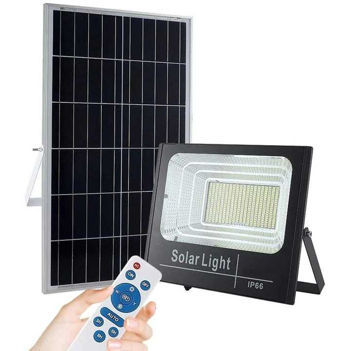 Proiector Solar  50W Lampa Incarcare Solara + Panou Solar