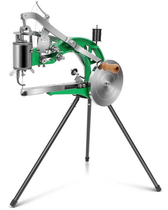 Masina de cusut piele si reparat pantofi - operare manuala, verde
