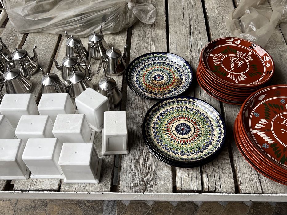 Ошхона учун идиш товок ва 80л Бойлер