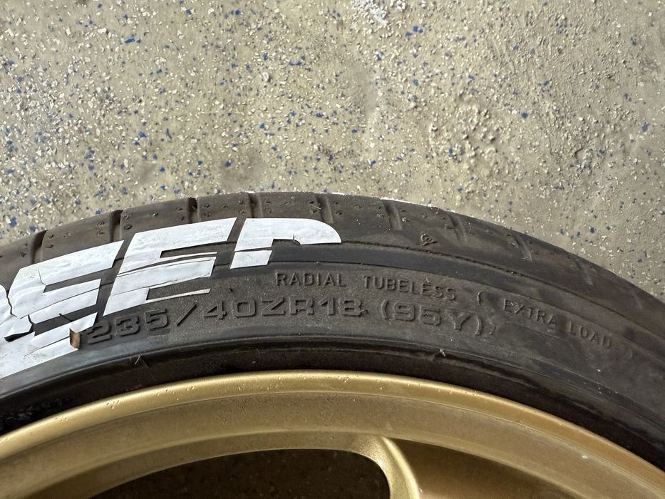 Jante Rota Grid noi + anvelope dunlop noi 5x108 235/40 R18