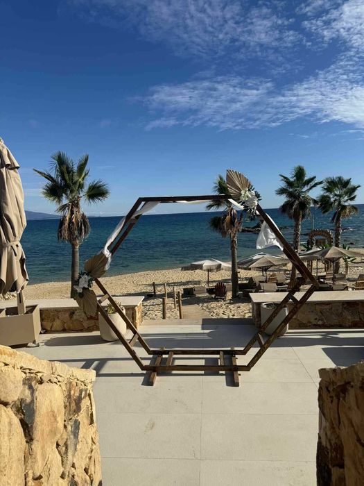 Дървена Бохо Сватбена Арка под наем - различни видове