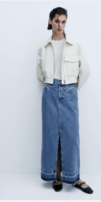 Джинсовая юбка от Mango размер М