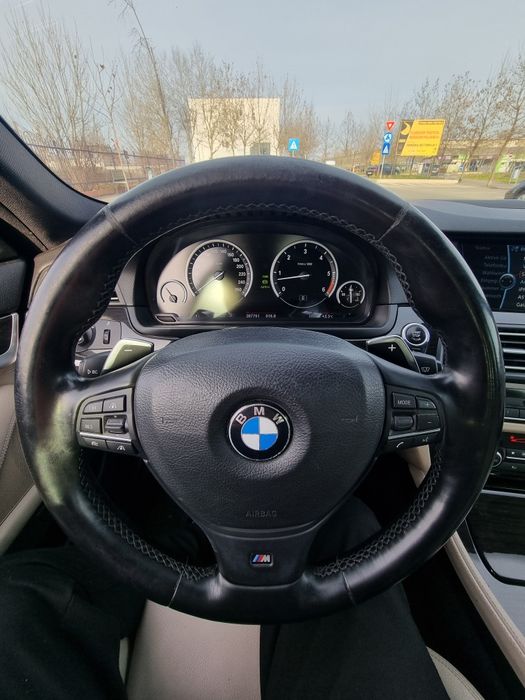 Volan M cu padele / comenzi / piele original Bmw m550d F11 F10