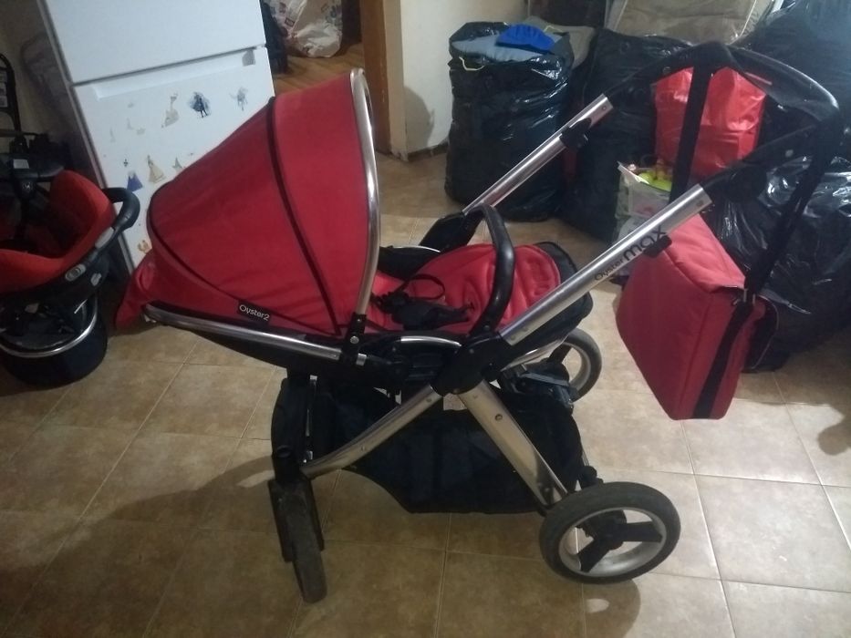 Бебешка количка с 3 коша и всички екстри