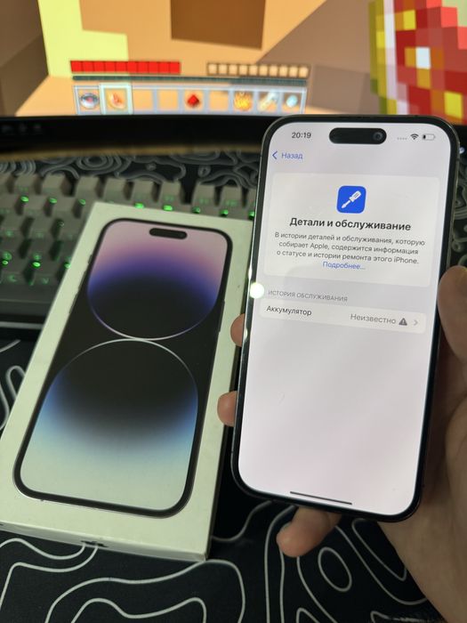 Айфон 14 про акб 100(менян) память 256