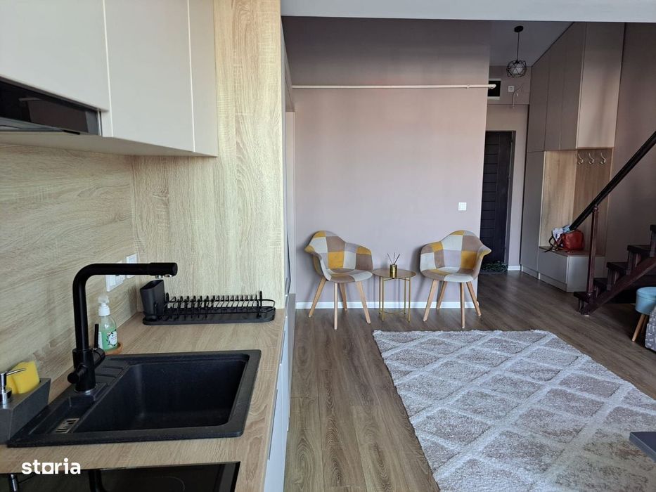 Apartament 2 camere tip penthouse 51 mp Tatarasi Cubis 450 euro