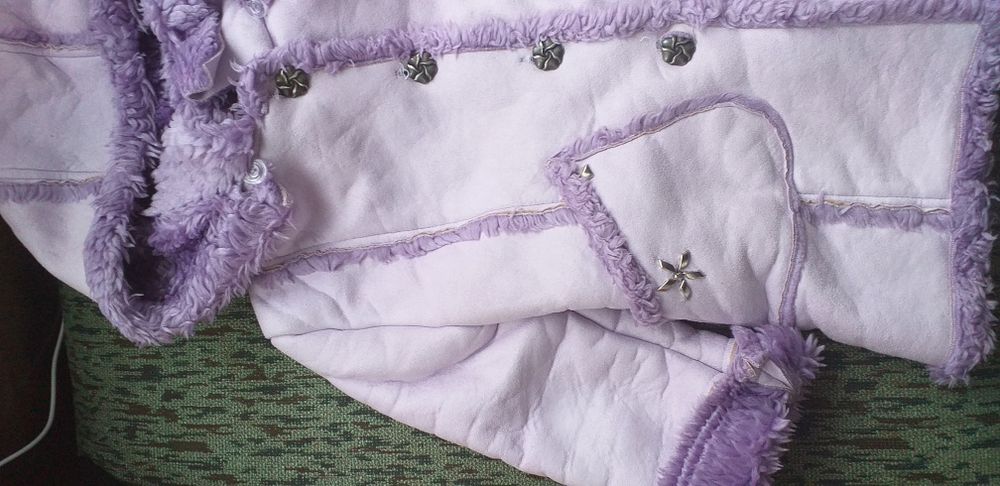 Детско кожухче, светло лилаво