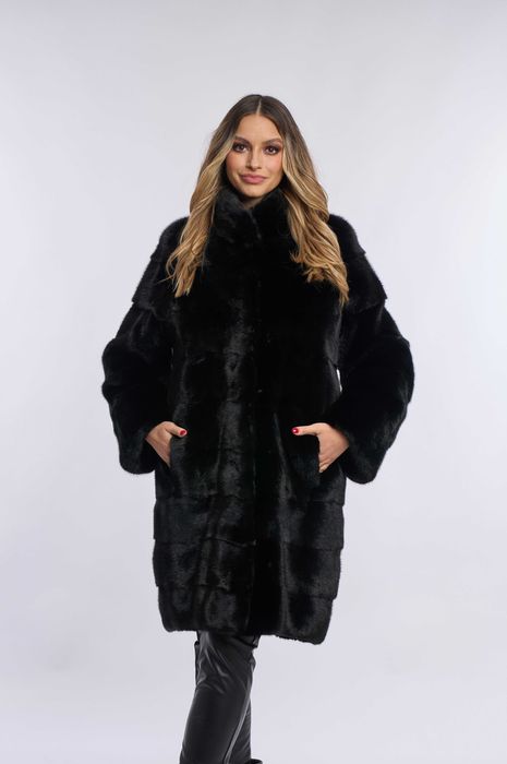 Haină blană de nurcă / vizon Black Diamond m.S-M