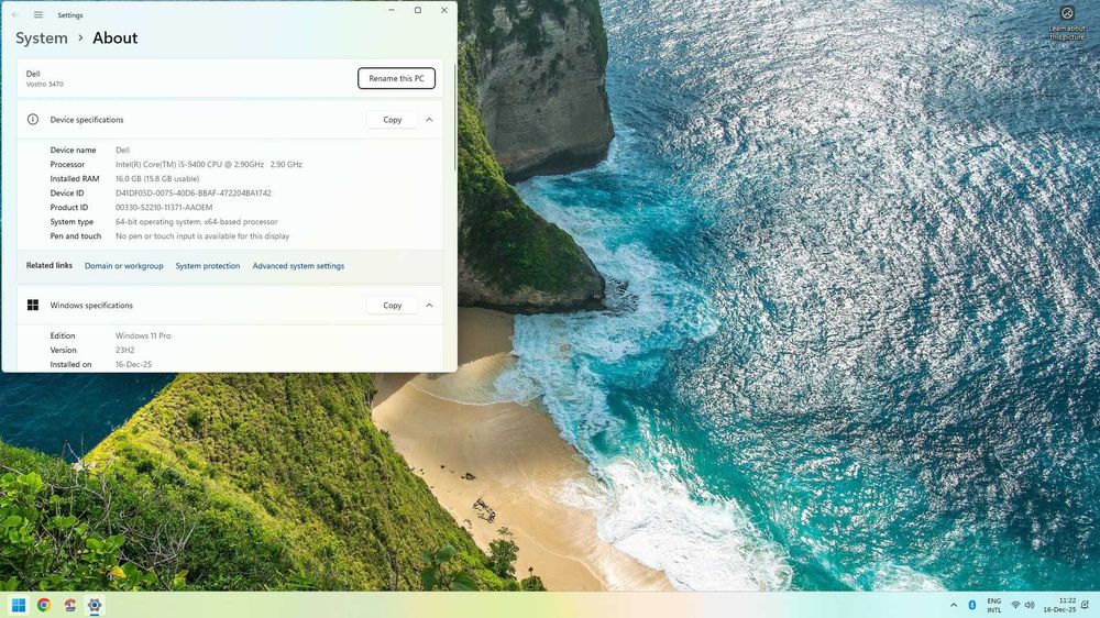 PC GAMING/WORK i5-9400/16GB DDR4/SSD240GB+HDD1TB/WiFi+BT/W11 la 800lei