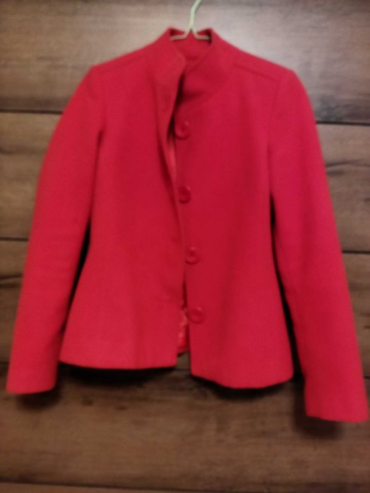 Късо палто  Aleta parizi и яке пролет-есен горчица със сваляща яка S