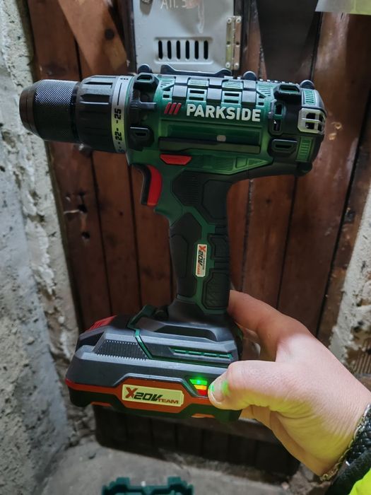 Акумулаторен винтоверт PARKSIDE PABS 20-Li F7 Без батерия и зарядно