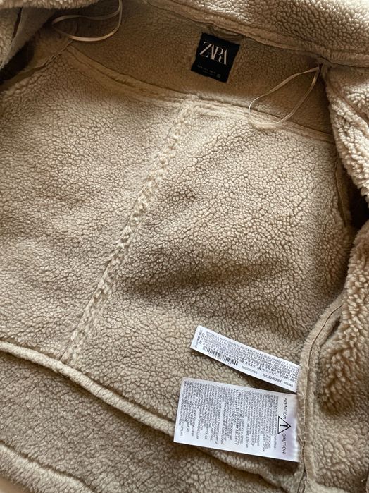 Дамско яке Zara кожени елементи