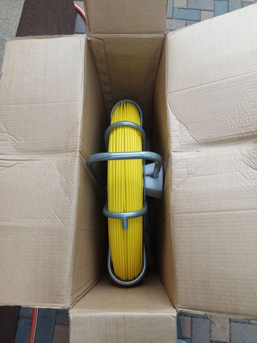 Tragator cabluri 8mm 180m fibra optica cabluri internet electrice