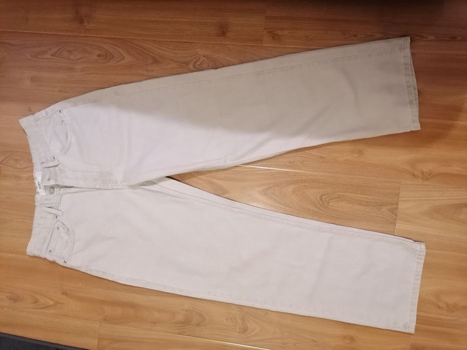 Blugi Pull&Bear, bej, bărbătești, mărimea 42, drepti