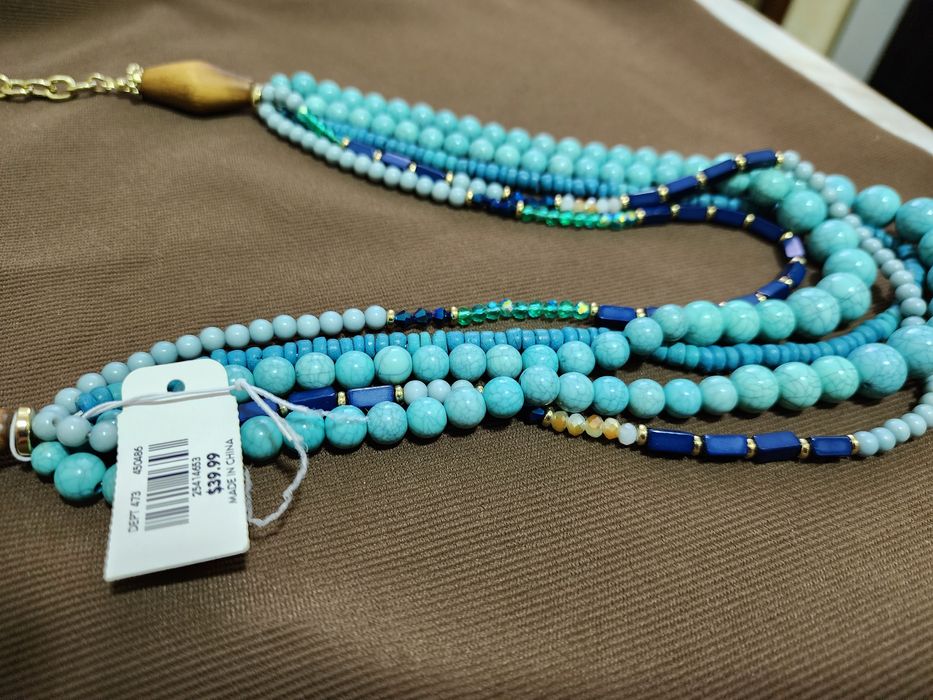 Бусы голубые из Дубая