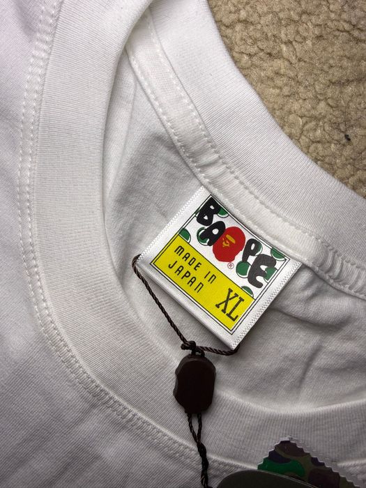 Bape ABC Camo Purple Head Tee White