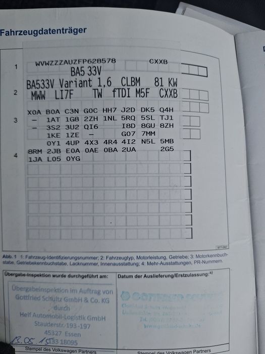 Dezmembrez VW Golf 7 break motor 1.6 CLBM cod culoare LI7F