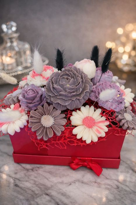 Flori din ceara de soia