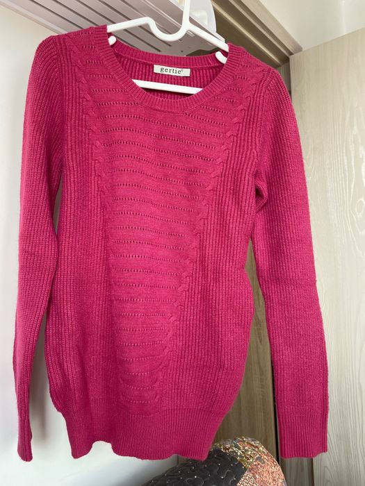 Нов пуловер, цвет фуксия, ВЪЛНА 60%