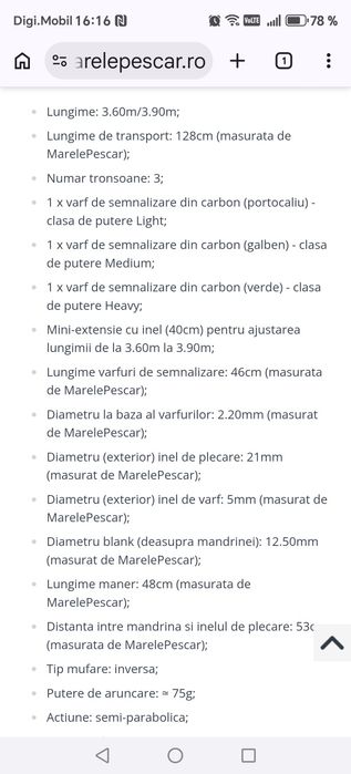 Lanseta feeder Trabucco Inspiron