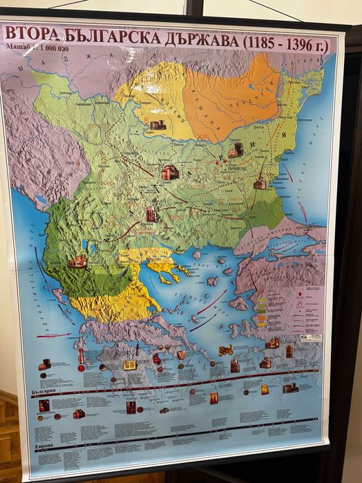 Исторически карти – Административна карта на България