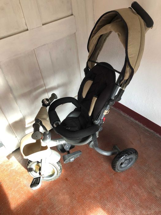 Tricicleta multifunctionala 4 in 1 Hapi Neo bej