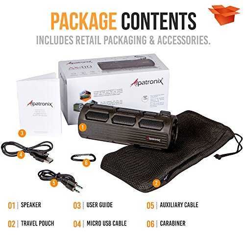 Alpatronix AX410 12 Watt Waterproof Bluetooth Speaker