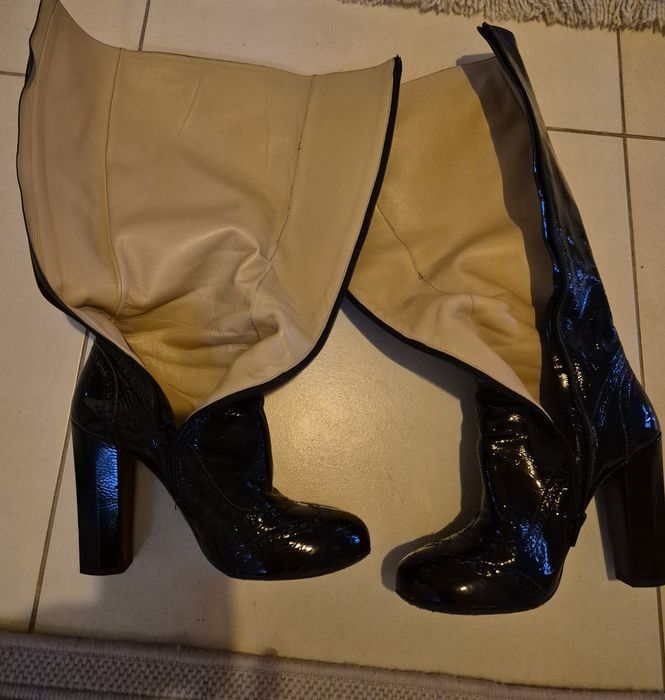 Cizme Miu Miu/Prada originale din piele lacuita