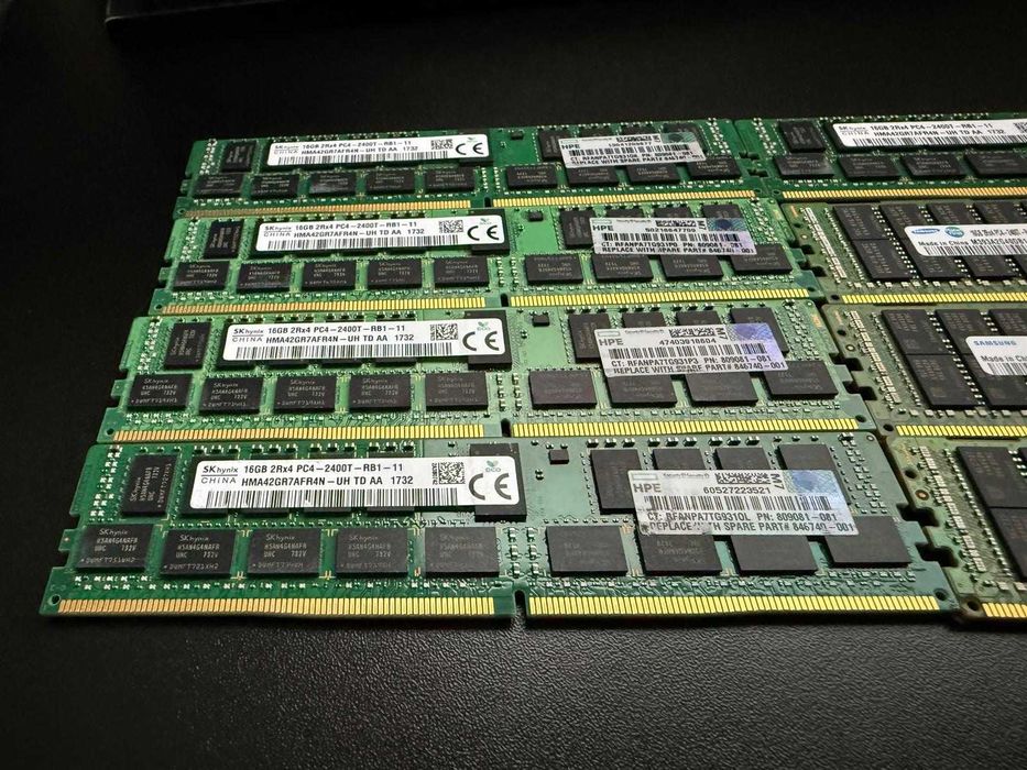 Lot 128GB RAM Server (8 x 16GB) DDR4-2400T ECC RDIMM – SK Hynix & Samsung