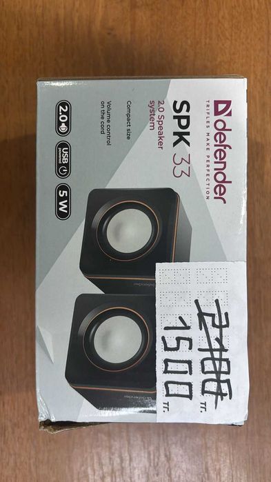 Компактная акустика 2.0 Defender SPK 33 черный